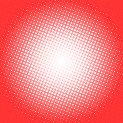 Abstract red retro comic pop art background with haftone dots design. Vector clear template for banner or comic book design, etc