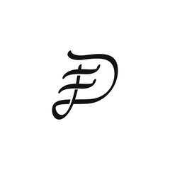 Modern technology initial logo design