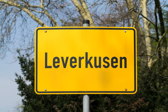 Leverkusen Ortsschild