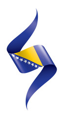 Bosnia and Herzegovina flag, vector illustration on a white background