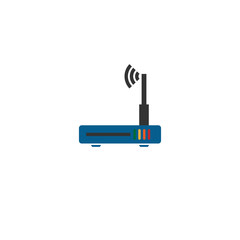 wi-fi router icon. vector color symbol connect. EPS10