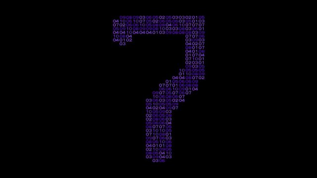 numbers code information counting digital