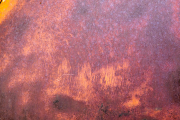 Close up of weathered and rusted metal