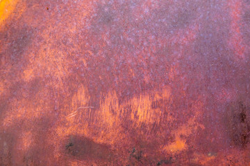 Close up of weathered and rusted metal