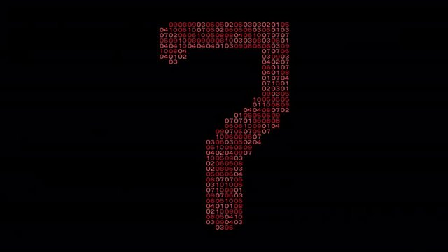 numbers code information counting digital