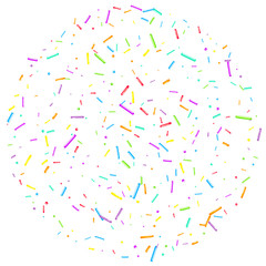 Sprinkles grainy. Cupcake donuts, dessert, party