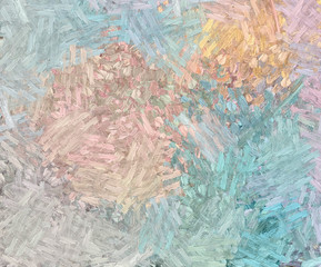 Oil painting abstraction for creating interior design wall art prints or decorate textile and fabric production. Bright beautiful background in artistic elements and details. Fashion stylish texture.