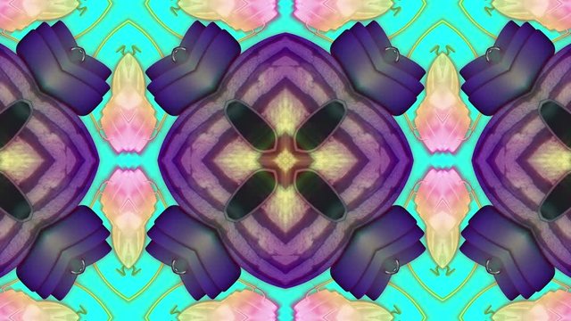 Abstract pastel colored kaleidoscope or mandala.