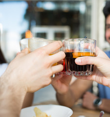 Friends celebration drink