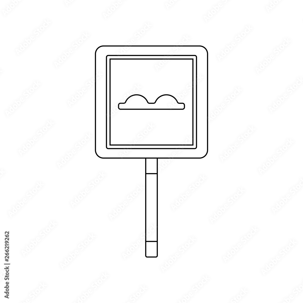 Poster road safety colored icon. element of road signs and junctions for mobile concept and web apps icon. 