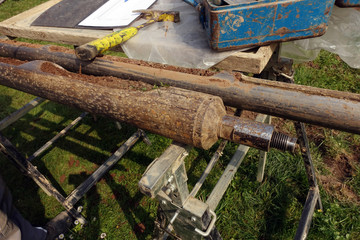 Bodenprobe einer Erdbohrung