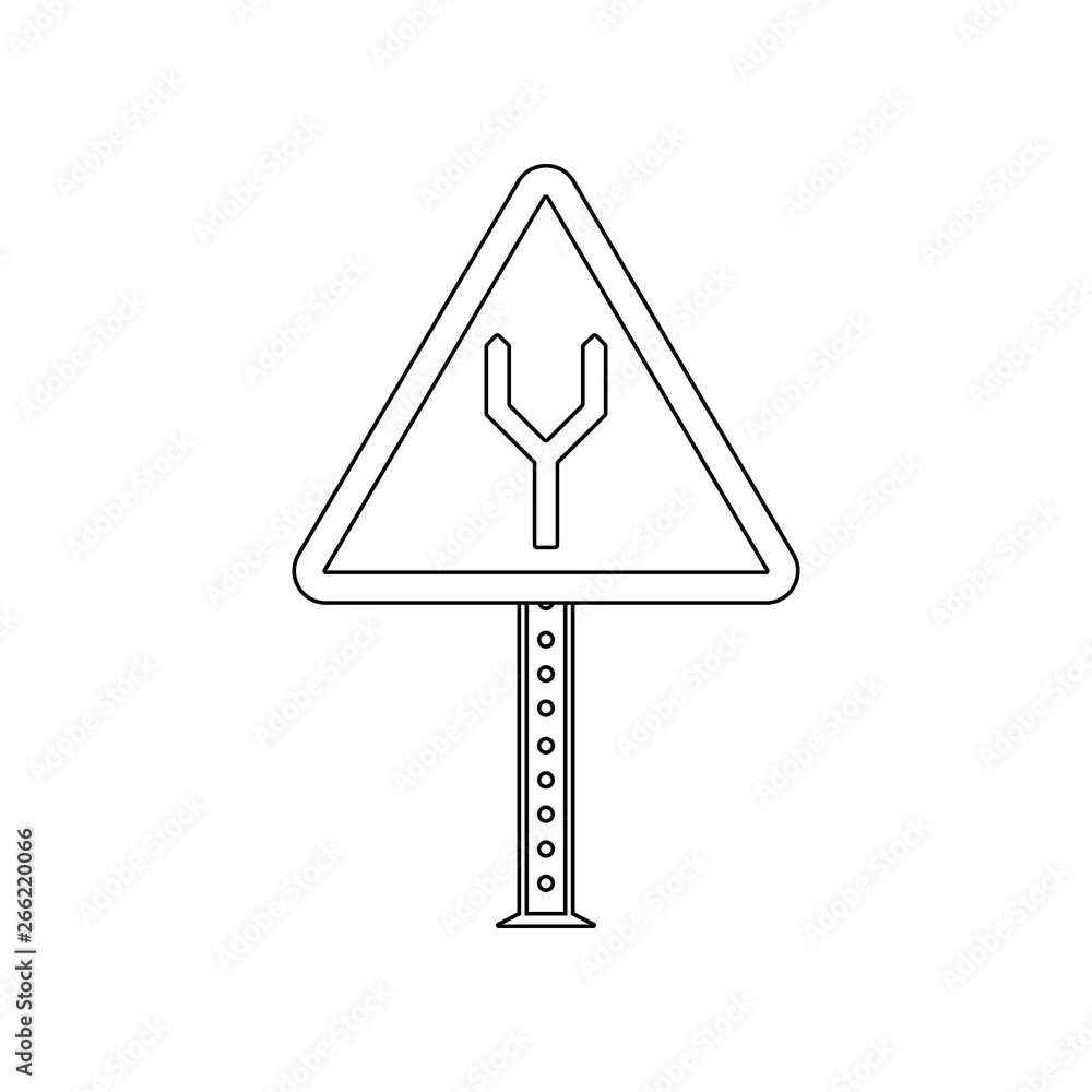 Poster driving directions colored icon. element of road signs and junctions for mobile concept and web apps