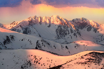 Panele Szklane  Winter Tatras in Eastern Europe