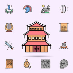 Chinese, Asia, monument, building icon. Universal set of history for website design and development, app development