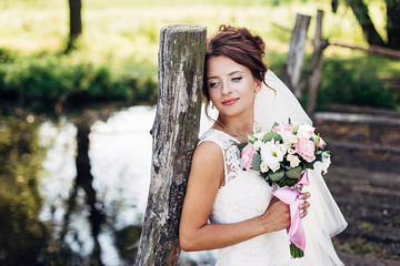 Portrait of an amazing bride.