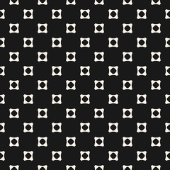 Vector geometric seamless pattern with small concave perforated squares