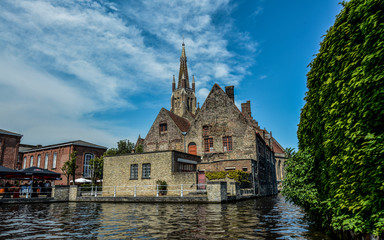 Obraz premium Belgium stone brick house