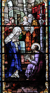 Presentation of jesus in the Temple, Quebec Cathedral.