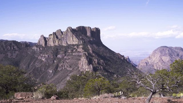 Medium shot of the Emory peak in the Big Bend National park, Texas