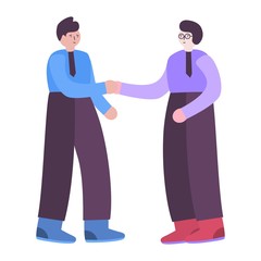 Fototapeta premium Concept businessman partnership. Men shaking hands after signing contract.