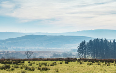 Brecon Beacons Landscape at Early Spring in Wales, UK