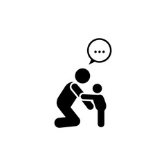 Baby, child, explain, talk icon. Element of parent icon. Premium quality graphic design icon. Signs and symbols collection icon for websites, web design