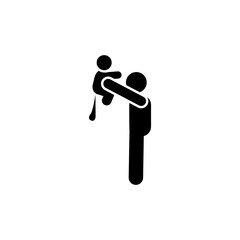 Fototapeta premium Baby, crying, poop, parenthood icon. Element of parent icon. Premium quality graphic design icon. Signs and symbols collection icon for websites, web design