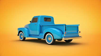 Pickup Truck. 3d rendering