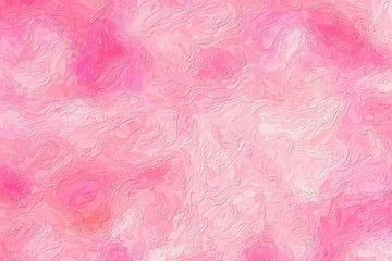 Colorful oil painting hand-painted art illustration : abstract texture on canvas, background (High-resolution 2D CG illustration)