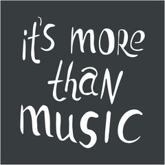 It is more than music