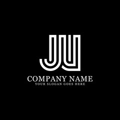 JV initial Letter logo design