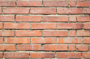 background of red bricks wall