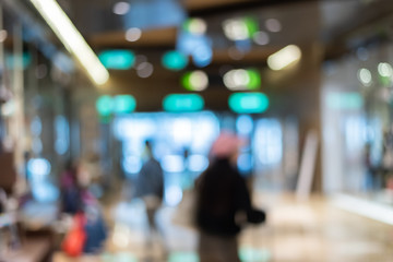 abstract background of shopping mall