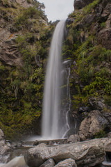Tabaquillo Falls, in Merlo, San Luis, Argentina, a popular destination for trekking and adventure tourism