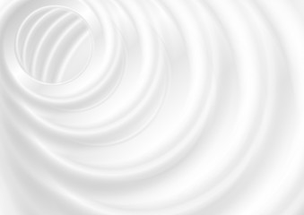 Grey white smooth waves abstract background
