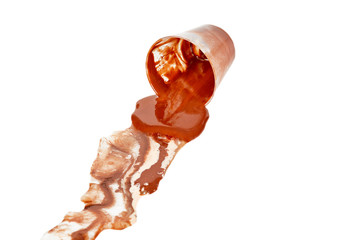 Spilled Brick Red Colored Paint