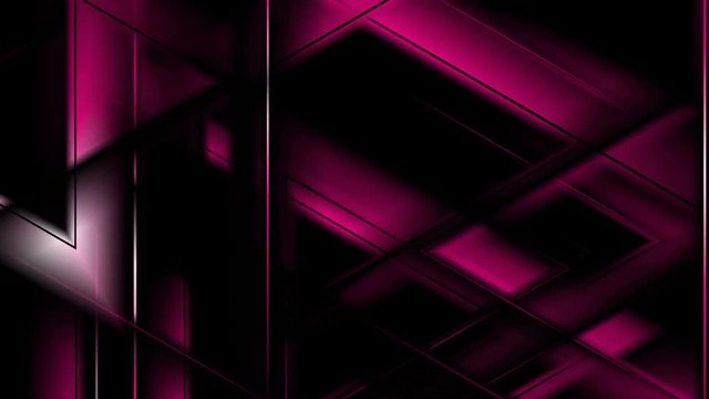 Dark purple glowing glossy polygonal video animation. Seamless loop. Video animation Ultra HD 4K 3840x2160