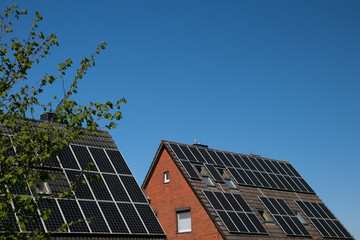 Solar Anlage,  Konzept Photovoltaik, Ökostrom 