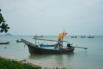Naklejka na ściany i meble Koh Samui boat