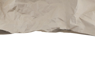 Under paper crumpled texture background.clipping path.