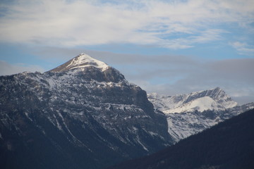 Fototapeta na wymiar Top Of The Mountain, Jasper National Park, Alberta