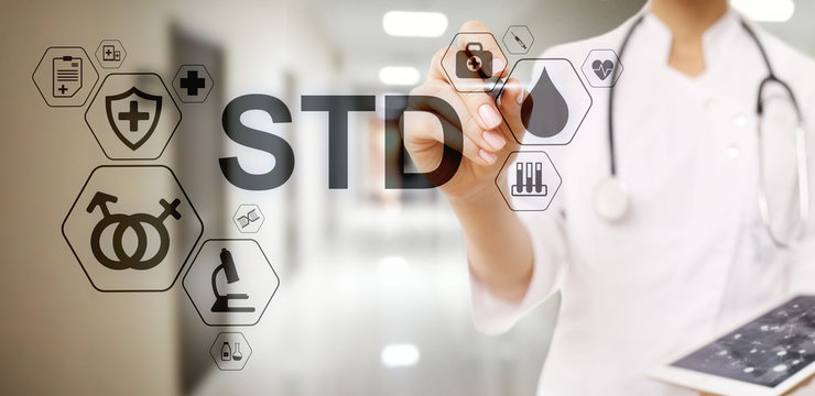 STD Test Sexsual Transmitted Diseases Diagnosis Medical And Healthcare Concept.