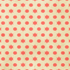old retro pattern on paper