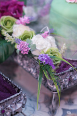 Close-up of betel leaf with artificial flower as a wedding gift or wedding dowry during Malay wedding ceremony. This gift also called as 