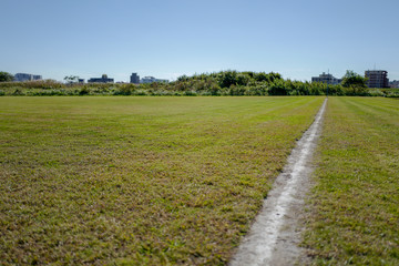 多摩川のグラウンド
