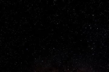 Fototapeten Sterne und Galaxie Weltraum Himmel Nacht Universum schwarzer Sternenhintergrund von glänzendem Sternenfeld © Iuliia Sokolovska