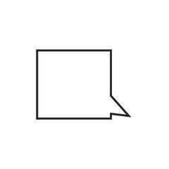 Speech bubble, speech balloon, chat bubble vector icon for apps and websites