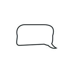 Speech bubble, speech balloon, chat bubble vector icon for apps and websites