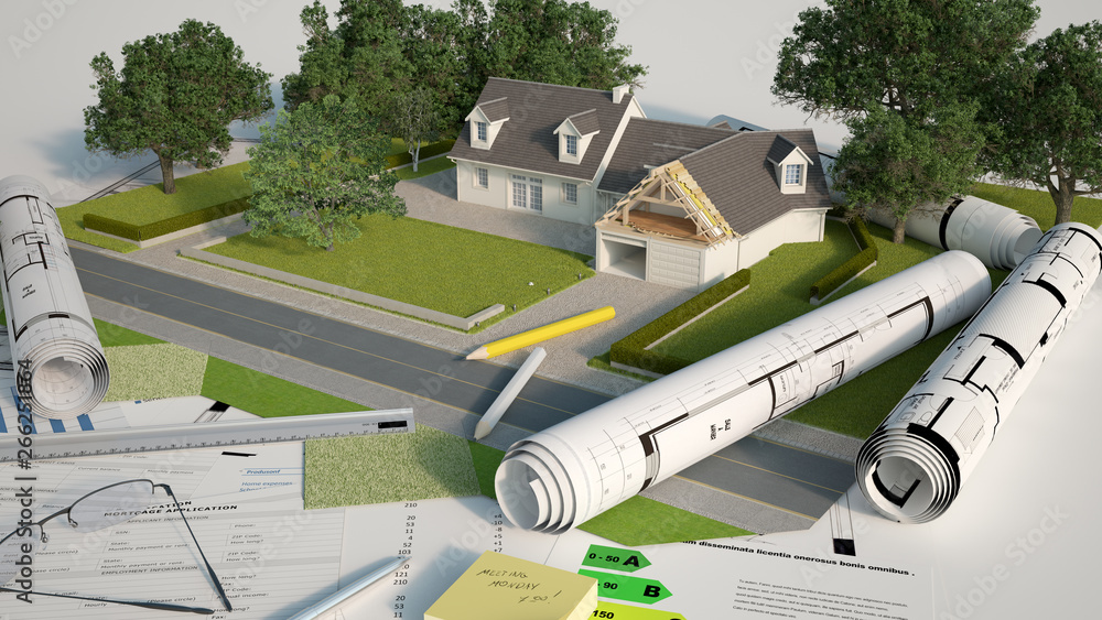 Aufkleber architecture and landscape model project