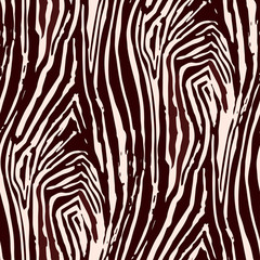 Abstract repeated seamless pattern of striped zebra skin